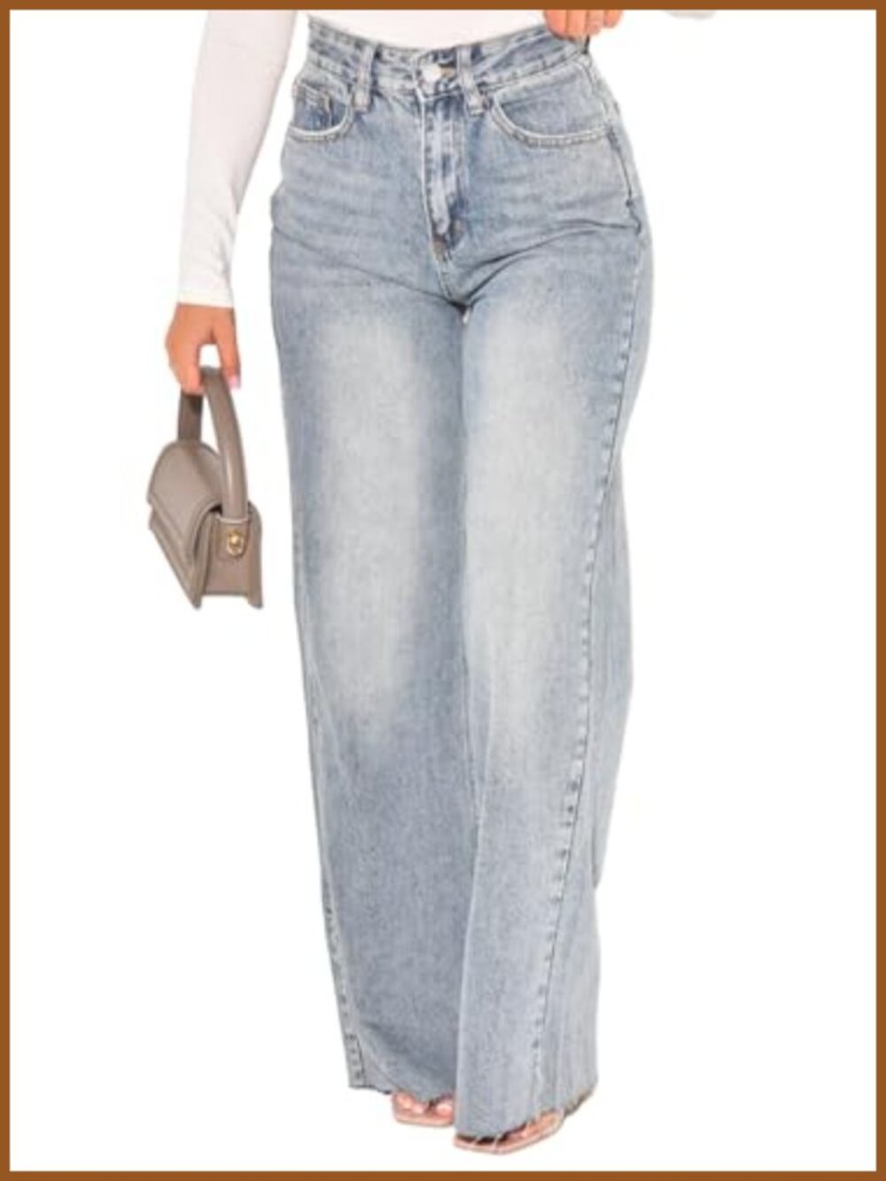 High Waist Wide Straight Leg Baggy Denim Jeans